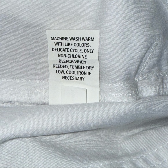 New Falls‎ Creek Cotton Spandex White cuffed utility pocket shorts size 16 - Picture 6 of 7